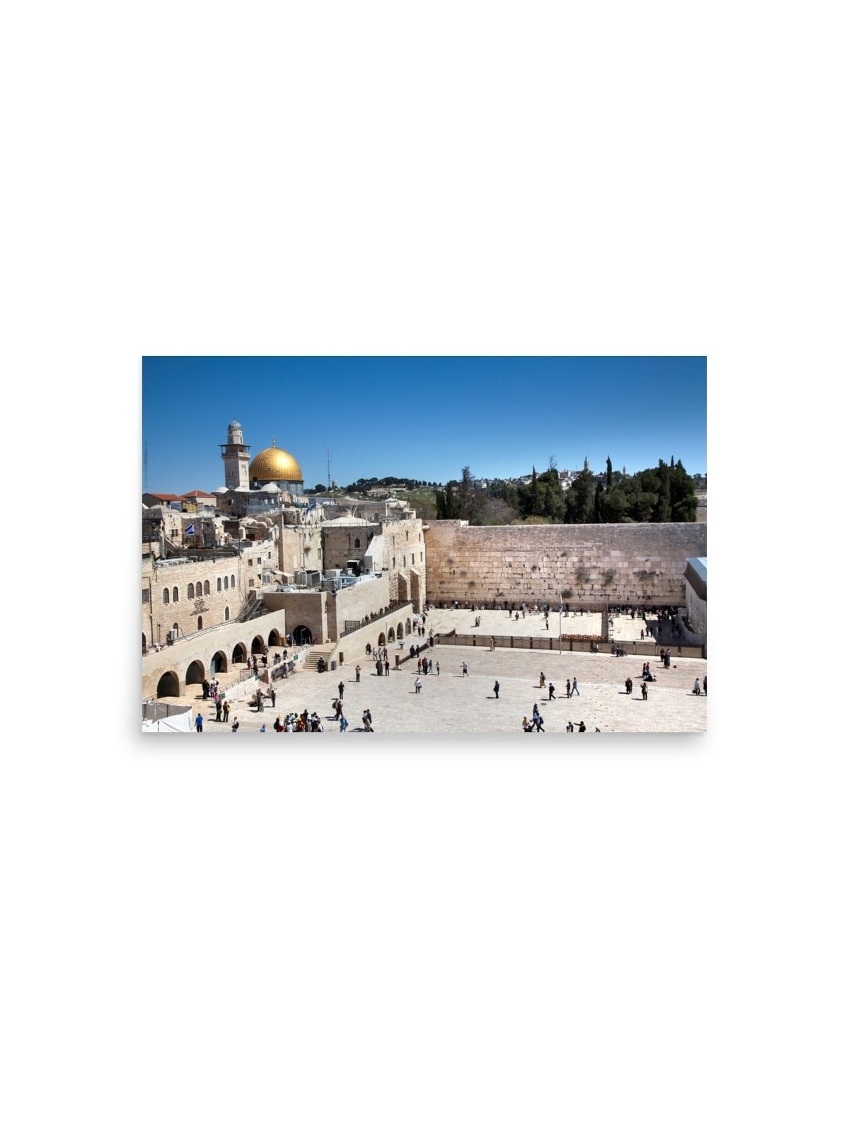 כותל והר הבית - פוסטר ירושלים
